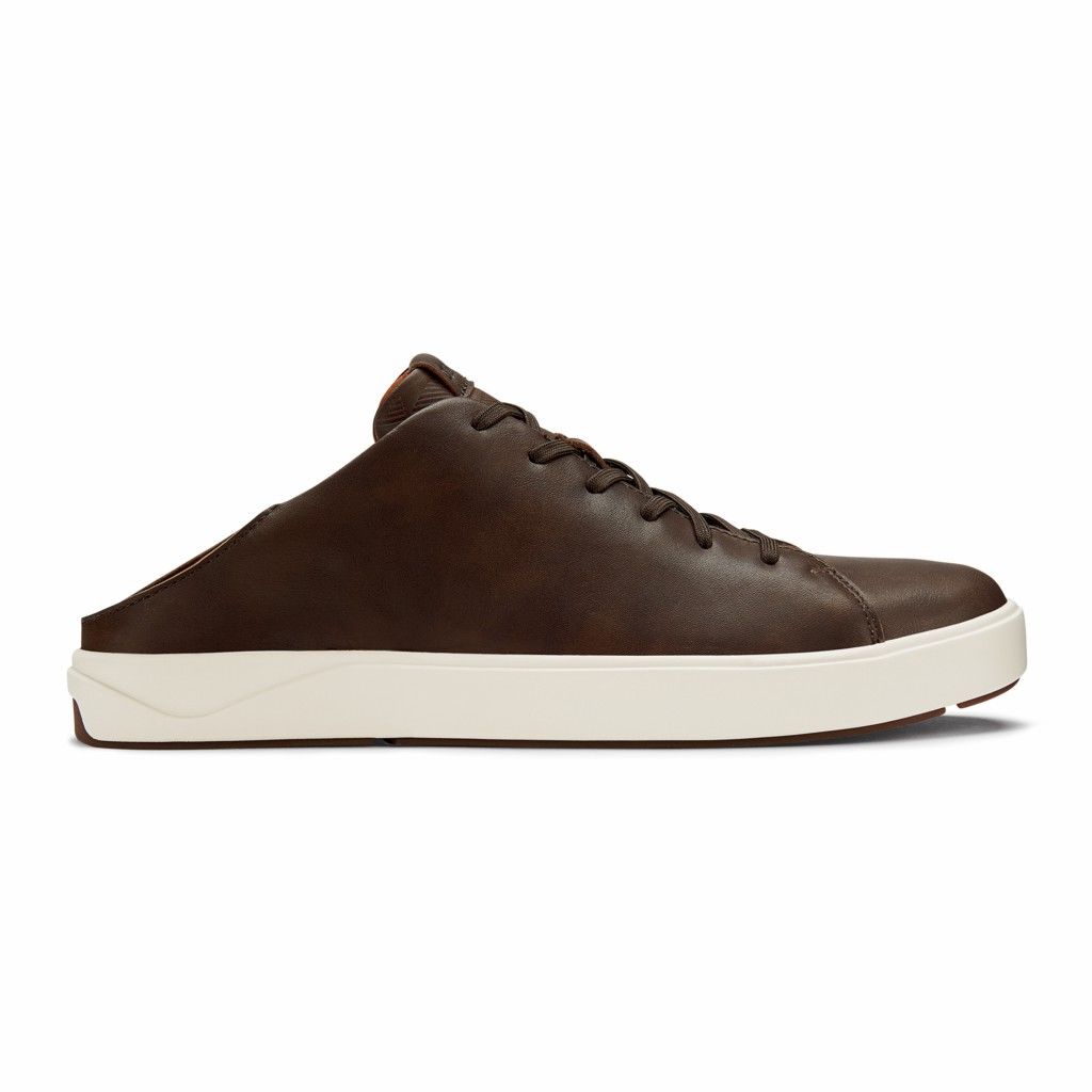 Olukai Men's Lae ahi LI Ili Sneaker - Dark Wood US941-378